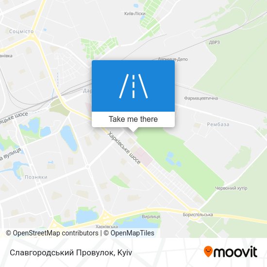 Славгородський Провулок map