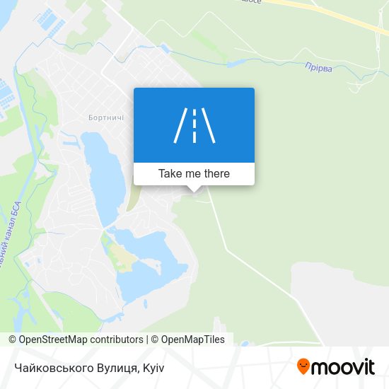 Карта Чайковського Вулиця