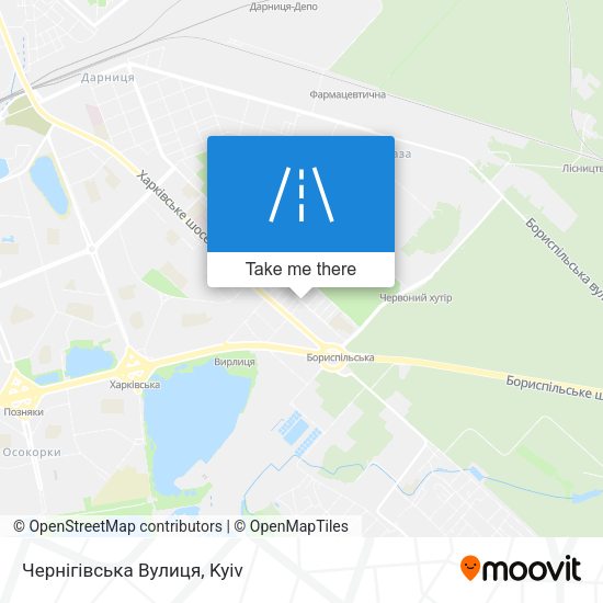 Чернігівська Вулиця map