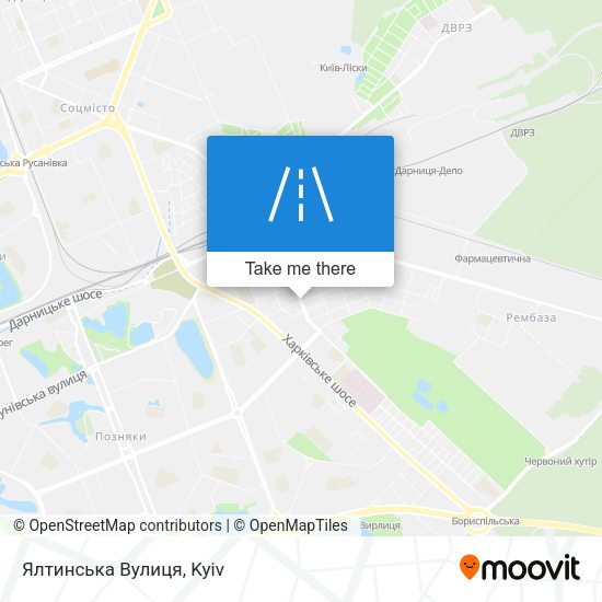 Ялтинська Вулиця map