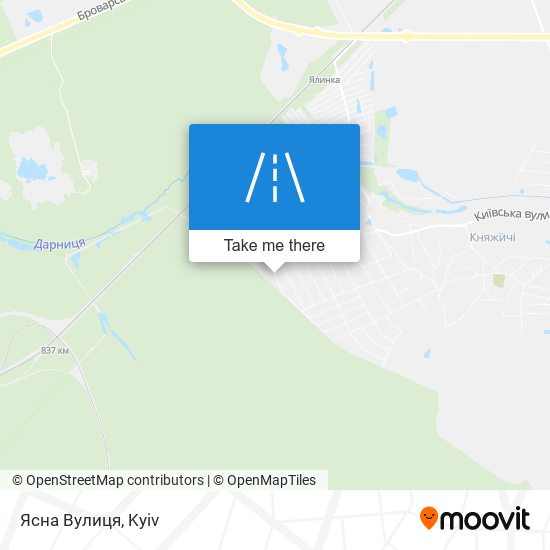 Ясна Вулиця map