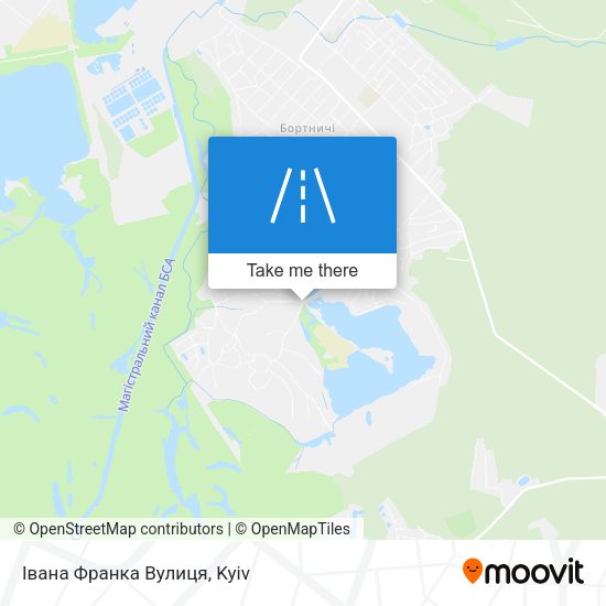 Карта Івана Франка Вулиця