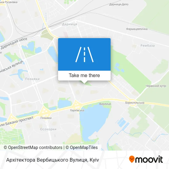 Карта Архітектора Вербицького Вулиця