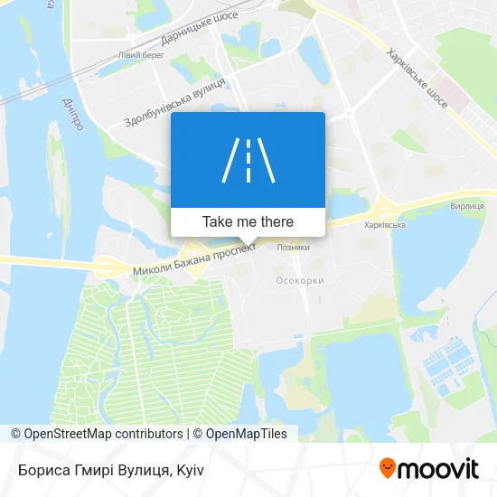 Карта Бориса Гмирі Вулиця