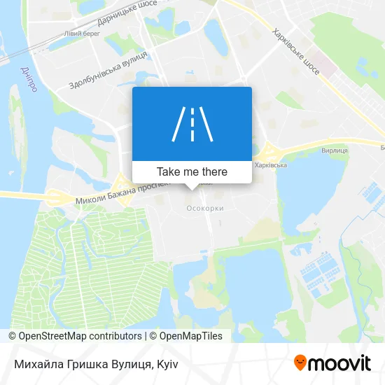 Карта Михайла Гришка Вулиця