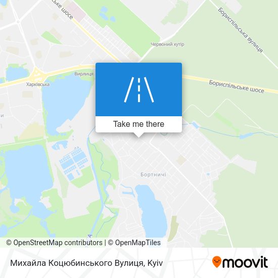 Михайла Коцюбинського Вулиця map