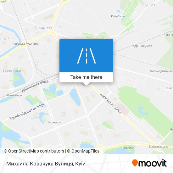 Карта Михайла Кравчука Вулиця