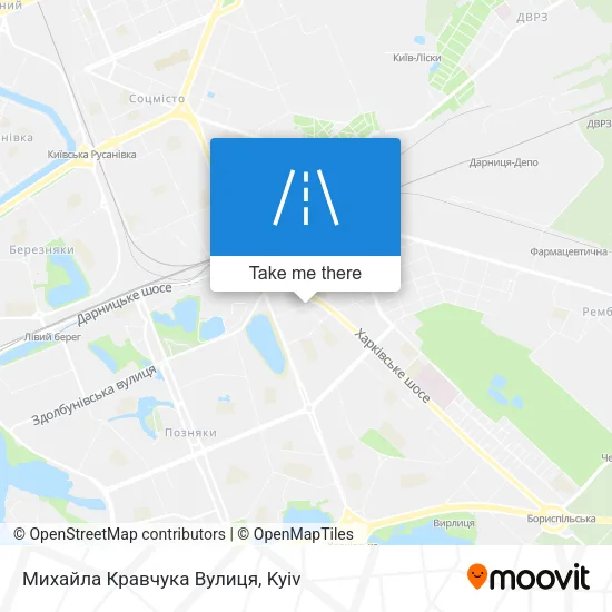 Карта Михайла Кравчука Вулиця