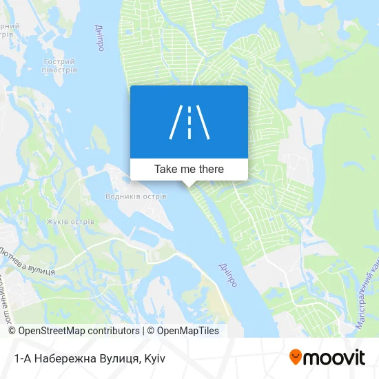 Карта 1-А Набережна Вулиця