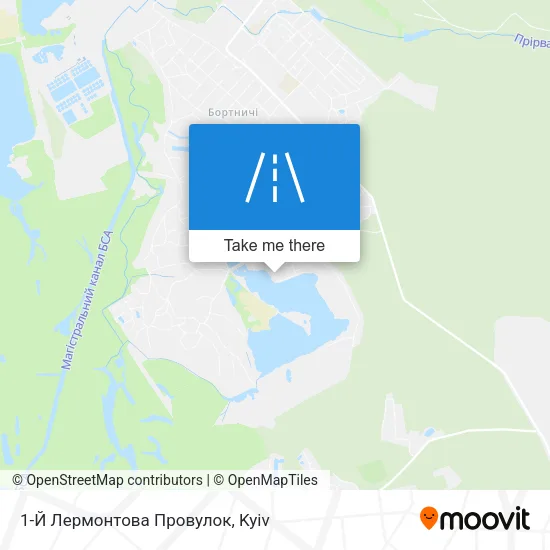 Карта 1-Й Лермонтова Провулок