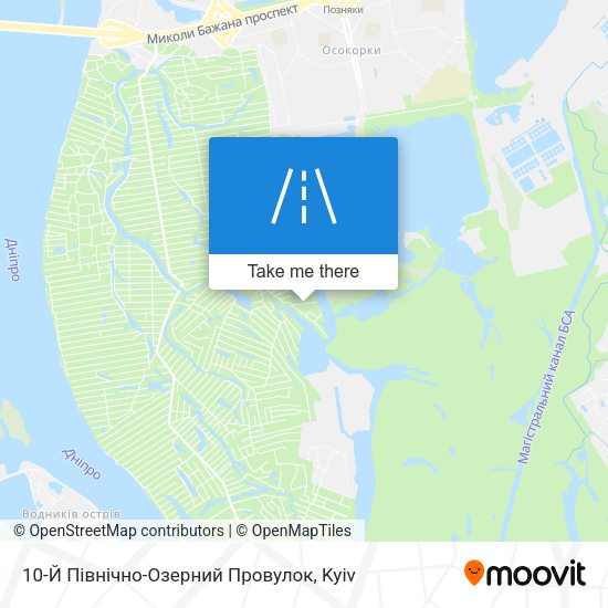 10-Й Північно-Озерний Провулок map
