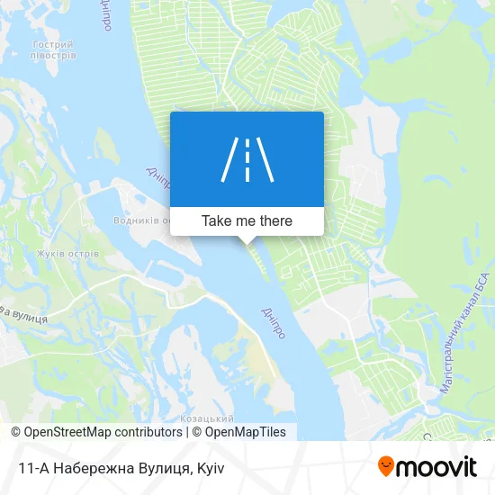 Карта 11-А Набережна Вулиця