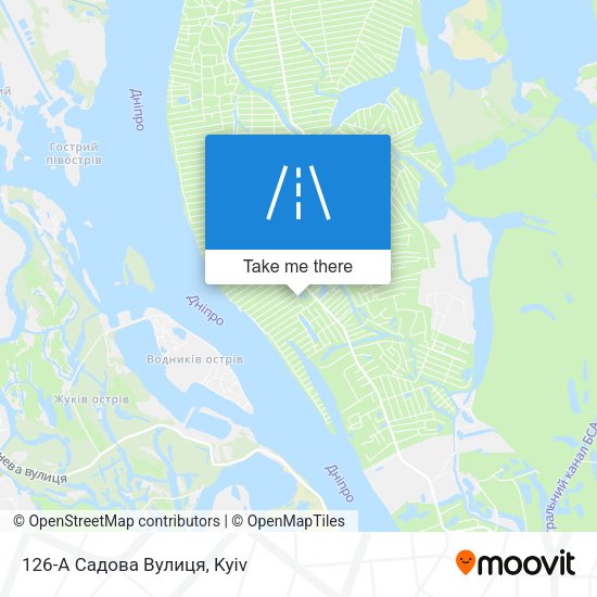 126-А Садова Вулиця map