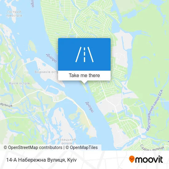 Карта 14-А Набережна Вулиця