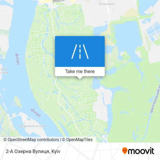 Карта 2-А Озерна Вулиця