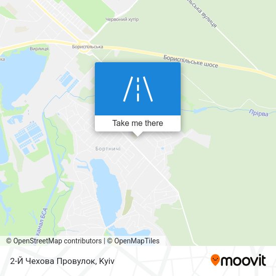 Карта 2-Й Чехова Провулок