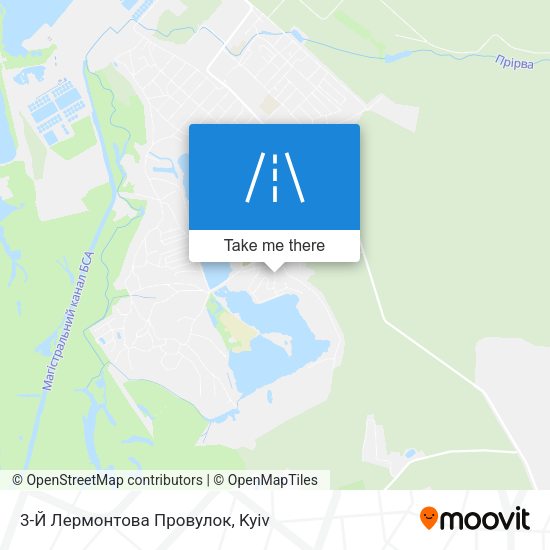 Карта 3-Й Лермонтова Провулок