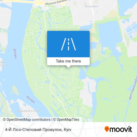 Карта 4-Й Лісо-Степовий Провулок