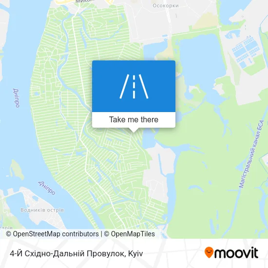 Карта 4-Й Східно-Дальній Провулок
