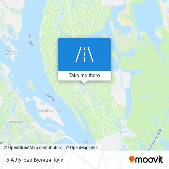 Карта 5-А Лугова Вулиця