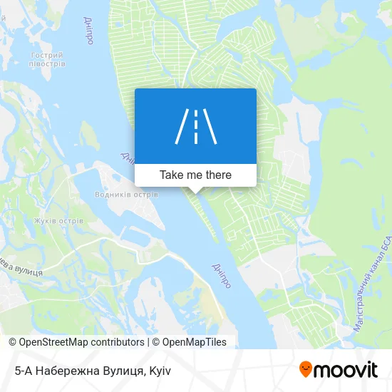 Карта 5-А Набережна Вулиця