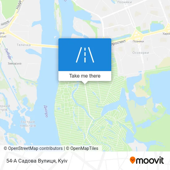 54-А Садова Вулиця map