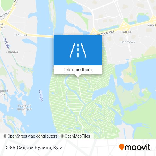 58-А Садова Вулиця map