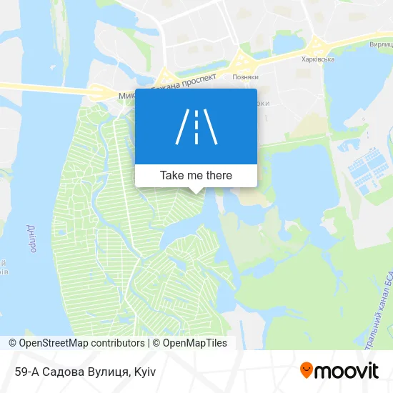 Карта 59-А Садова Вулиця