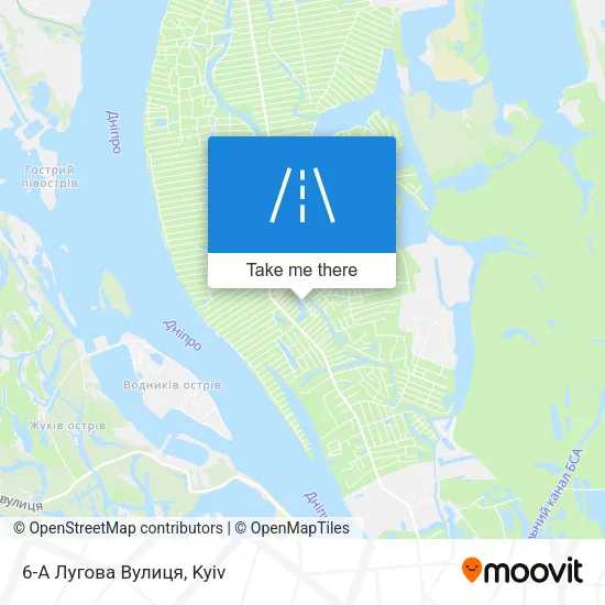 Карта 6-А Лугова Вулиця
