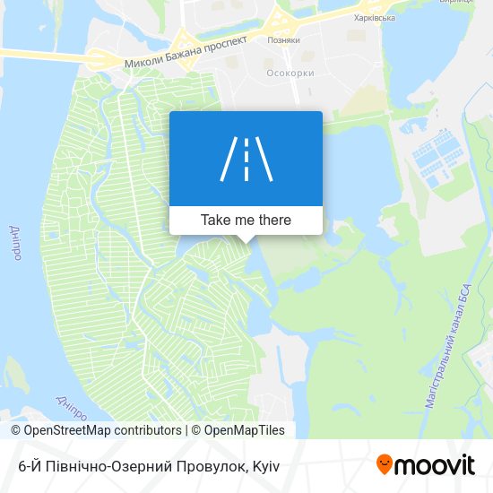 6-Й Північно-Озерний Провулок map