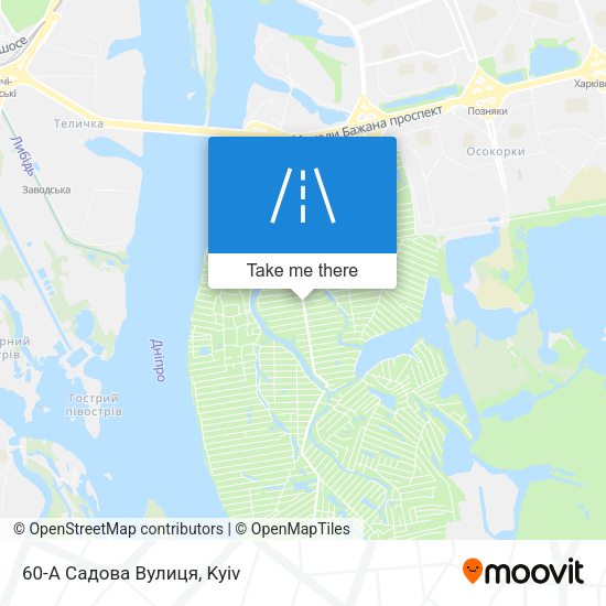 60-А Садова Вулиця map