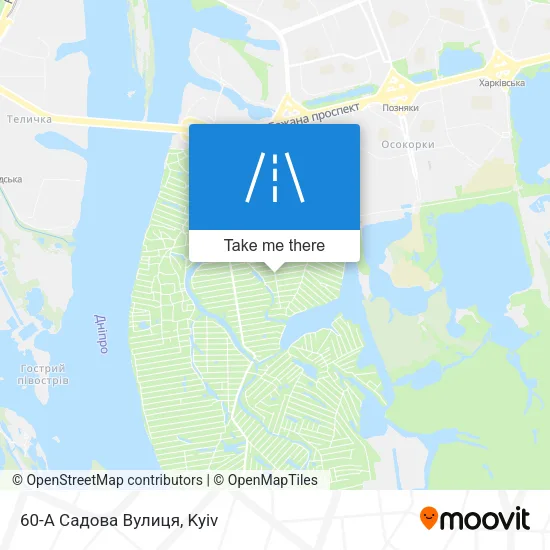 60-А Садова Вулиця map