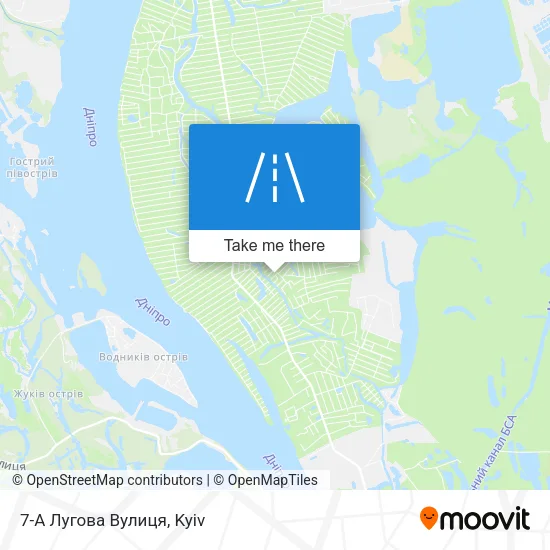 Карта 7-А Лугова Вулиця