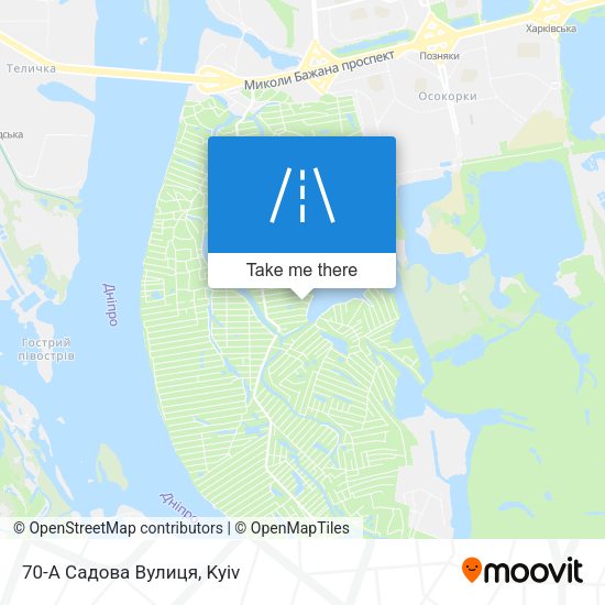 70-А Садова Вулиця map