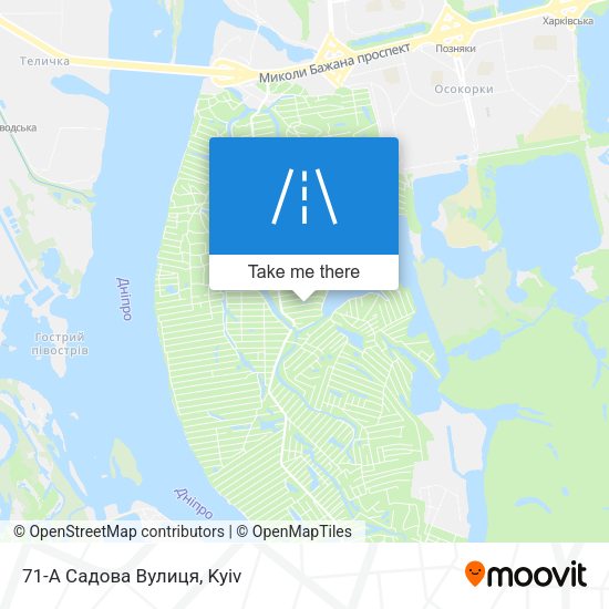 71-А Садова Вулиця map
