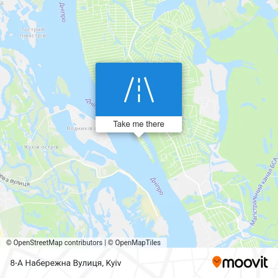 Карта 8-А Набережна Вулиця
