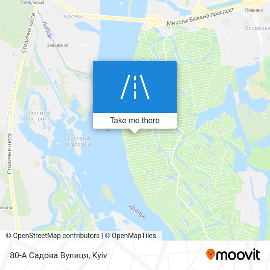80-А Садова Вулиця map