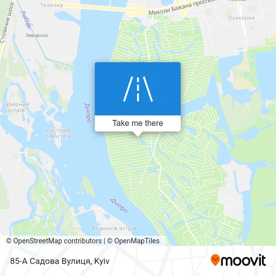 Карта 85-А Садова Вулиця