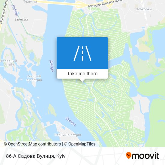 86-А Садова Вулиця map