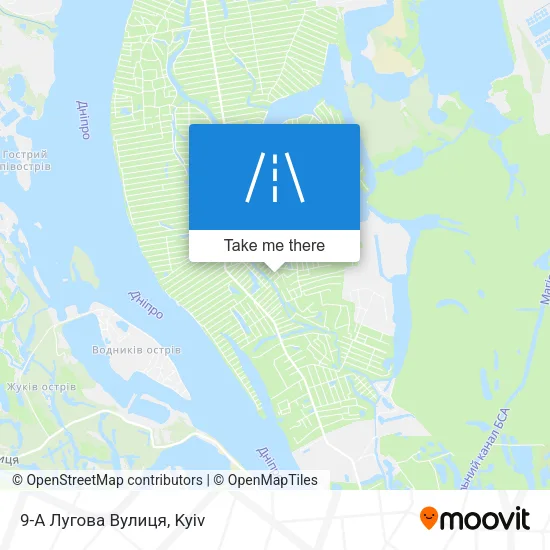 Карта 9-А Лугова Вулиця