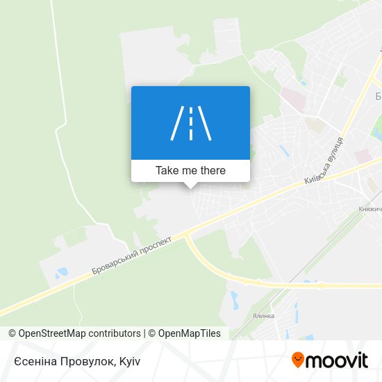 Єсеніна Провулок map