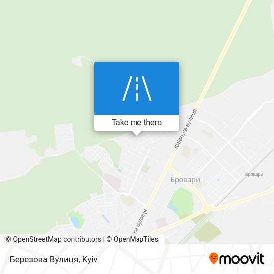 Березова Вулиця map