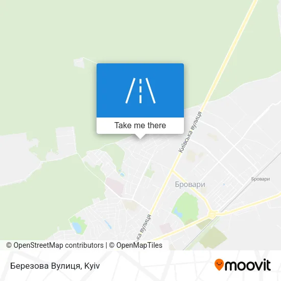 Карта Березова Вулиця