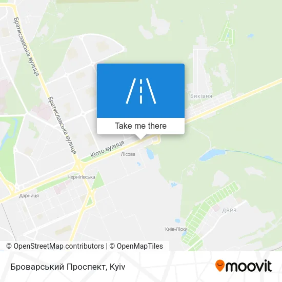 Карта Броварський Проспект