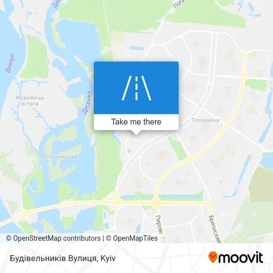 Карта Будівельників Вулиця