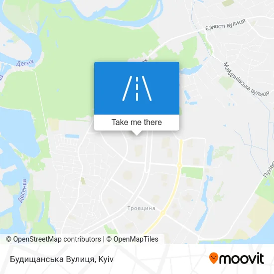 Карта Будищанська Вулиця