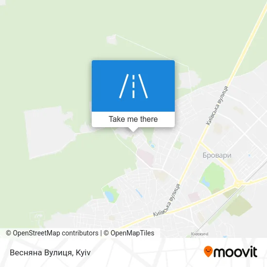 Карта Весняна Вулиця