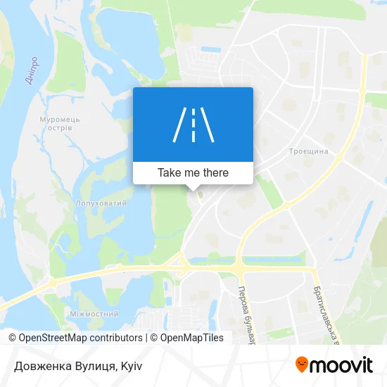 Карта Довженка Вулиця