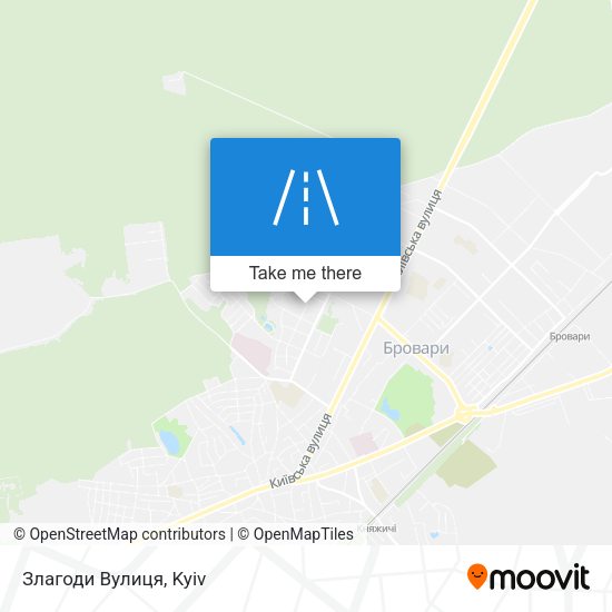 Злагоди Вулиця map