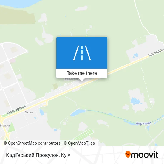 Карта Кадіївський Провулок